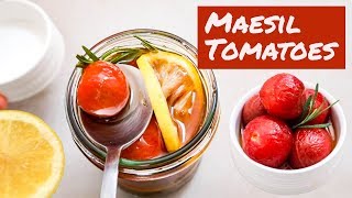 Soon to be Famous...Maesil-Pickled Tomatoes!