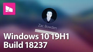 Windows 10 Build 18237 - Login Screen, Snip & Sketch, Sticky Notes