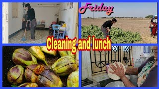 ajj hamne kya banaya Khane me... cleaning routine &  lunch routine