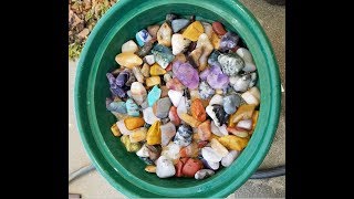 Polishing Gemstones with Thumler's 15 Pound Tumbler