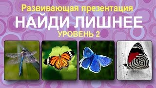 Развивающая игра "Найди лишнее" для детей 1-2 лет. Уровень 2.