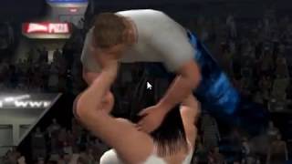 tall female overhead lift male video game - 01