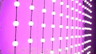 KONE-DMX pixel ball curtain / Hanging 360 degree LED Video curtain ball light 3*3m(H/L)