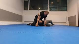 BJJ and MMA Sidemount into "street safe" transition and neck crank