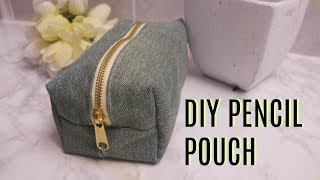 DIY: PENCIL POUCH / MAKEUP BAG: easy sewing