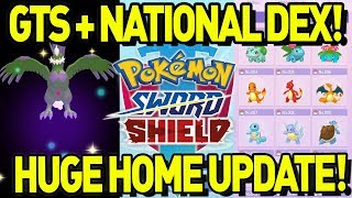 HUGE POKEMON HOME UPDATE! GTS IS BACK! Pokemon Sword and Shield and Pokemon Home Details!