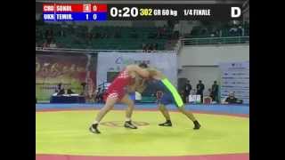 ОТ-Китай: 60 кг: Темиров (UKR) - Sokol (CRO) (1/4 финала)