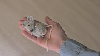 Мастер-класс брошь амигуруми Мышка