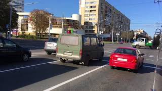 ул. Максима Богдановича из автобуса, Минск 2017