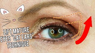 Lift Sagging, Drooping, Hooded Eyes: New Eyeshadow Technique for Older Women