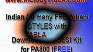 KORG PA800 Indian Pakistani Afghan Tabla Bhangra Styles