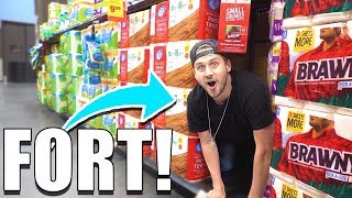 SPY TOILET PAPER FORT! (Employee Found Our Camera!)