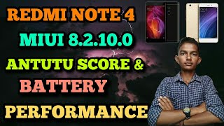Redmi Note 4 l MIUI 8.2.10.0 l Antutu Score & Battery Performance