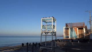Поздравляю с Рождеством!!! Утро на пляже "Морская звезда" в Лазаревском. 7 января 2018