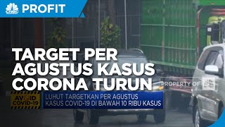 Luhut Targetkan Per Agustus Kasus Covid-19 di Bawah 10 Ribu Kasus
