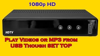 How to Play Videos From Pen Drive from Set Top Box