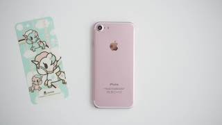 iPhone 7 Toki-Doki Full Cover Glass Unicorn Blue ฟิล์มกระจกประกบหน้า-หลังที่มีความแข็งแรงระดับ 9H