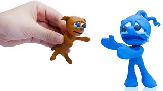 CLAY MIXER: ADOPTING RESCUED DOG ? Play Doh Cartoons