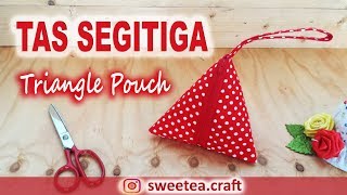 Tas Segitiga |  DIY Triangle Pouch