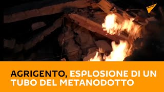 Agrigento, palazzina crolla dopo un'esplosione di un tubo del metanodotto