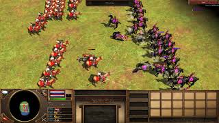 Age of Empires 3 - 100 Yabusame Vs 100 Musket Rider 4K