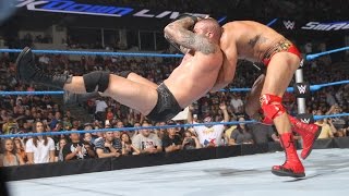 Randy Orton RKO on Alberto Del Rio - Smackdown Live - August 9, 2016