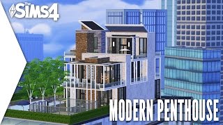 THE SIMS 4 SPEED BUILD #209 - MODERN PENTHOUSE