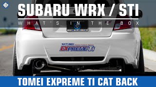 Tomei Expreme Ti Titanium Catback Exhaust Subaru WRX 2011-2013 / STI 2008-2013 (GR/GV)