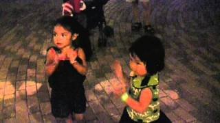 Sweet Sophie and Mia dancing in Curacao (2.5 years)