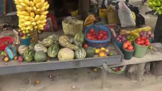 Roadside fruits and veggies stand, Ecuador