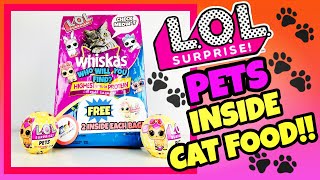 LOL SURPRISE PETS! Found Inside CAT FOOD SKIT! Custom L.O.L Series 3 DIY PRANK #collectlol