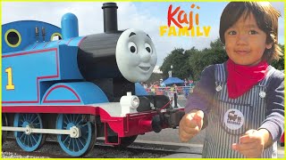 Thomas and Friends Trains In Real Life Theme Park for kids!!