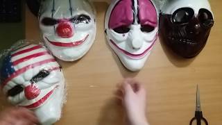 PayDay2 - mask unboxing | Распаковка масок PayDay2 с алиекспресс |