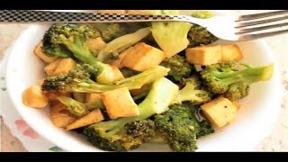 Healthy tofu n broccoli stir fry.