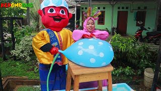 Ondel Ondel isi Balon Air sampai betus, sambil nyanyi BABY SHARK balon eps2