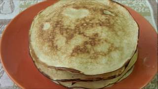 Готовим толстые и пышные блины на кефире