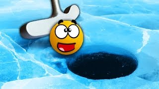 КАК ЗАЛЕТЕТЬ В ЭТУ ЛУНКУ? СУПЕР СКОЛЬЗКИЙ ГОЛЬФ НА ЛЬДУ С ДИКИМИ ЛОВУШКАМИ В GOLF IT