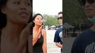 Interview cewek pantai #trendingshorts #kissorslap #baperincewek #publicreaction #publicinterview