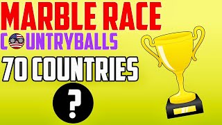 AMAZING +40 MINUTES COUNTRYBALLS MARBLE RACE | YOU CAN BET ON YOUR OWN COUNTRY AND WIN +70 COUNTRIES
