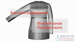 Азы конструирования. Втачной рукав. Посадка оката.