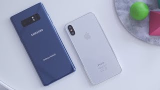 Samsung Galaxy Note 8 vs iPhone 8!