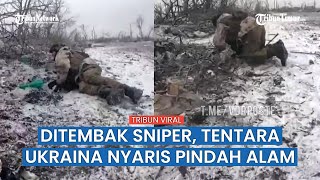 Nyaris Kena Tembakan, Tentara Ukraina Ini Kabur dengan Cara Merangkak