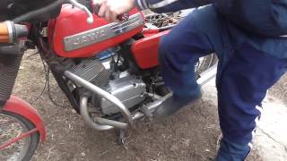 Первый Запуск 2017 JAWA 350 634 12V, Толяныч Начинает Мотосезон