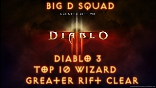 Season 9 GR 90 Clear - Diablo 3 Wizard 1000 Paragon