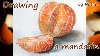Drawing a mandarin / Рисуем мандарин