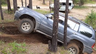 Lexus LX 470 vs УАЗов на вояках и на спайсерах. Сравнение стоковых внедорожников. OffRoad