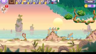 ANGRY BIRDS STELLA BEACH DAY{EPISODE 2} LEVEL 18 THREE STAR WALKTHROUGH