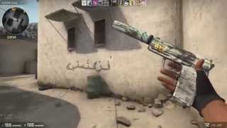 USP S Road Rash with Backstab Sticker - Counter Strike Go