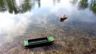 Schubschiff Kalle Aeronaut m. Schubleichter Barge Springer Tug boat