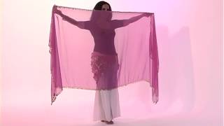 Danse orientale avec voile rectangulaire (5/5) - Chorégraphie